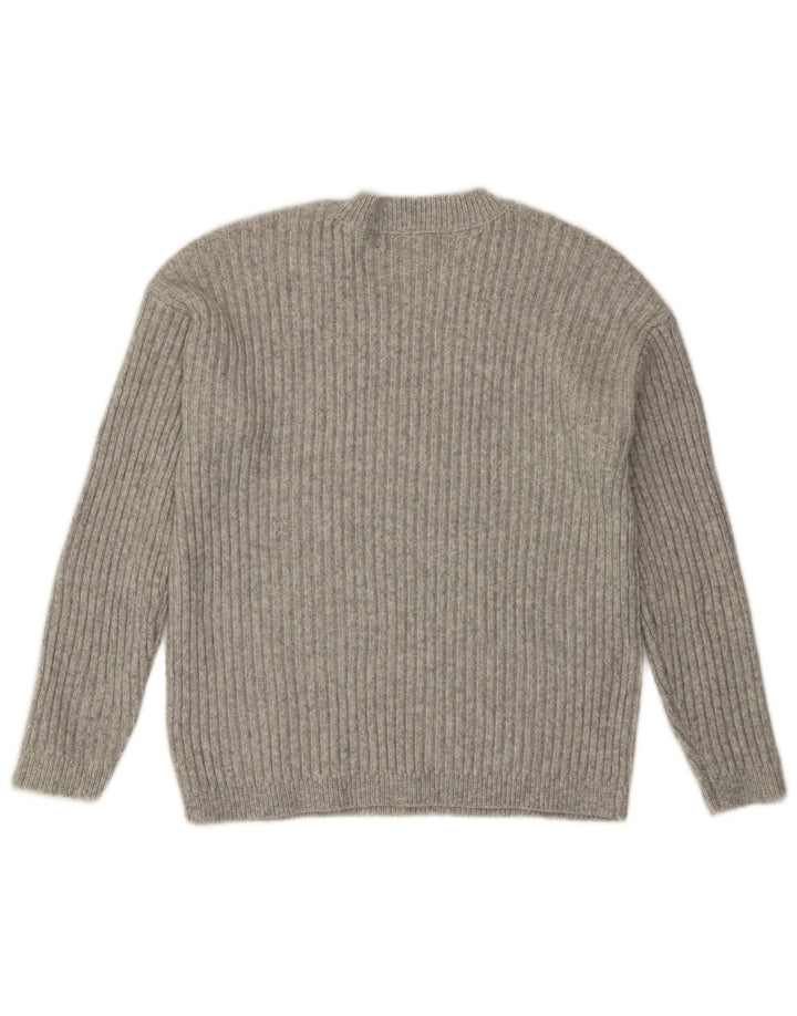 Maglione maglione girocollo da donna Marks & Spencer girocollo UK 10 piccolo grigio