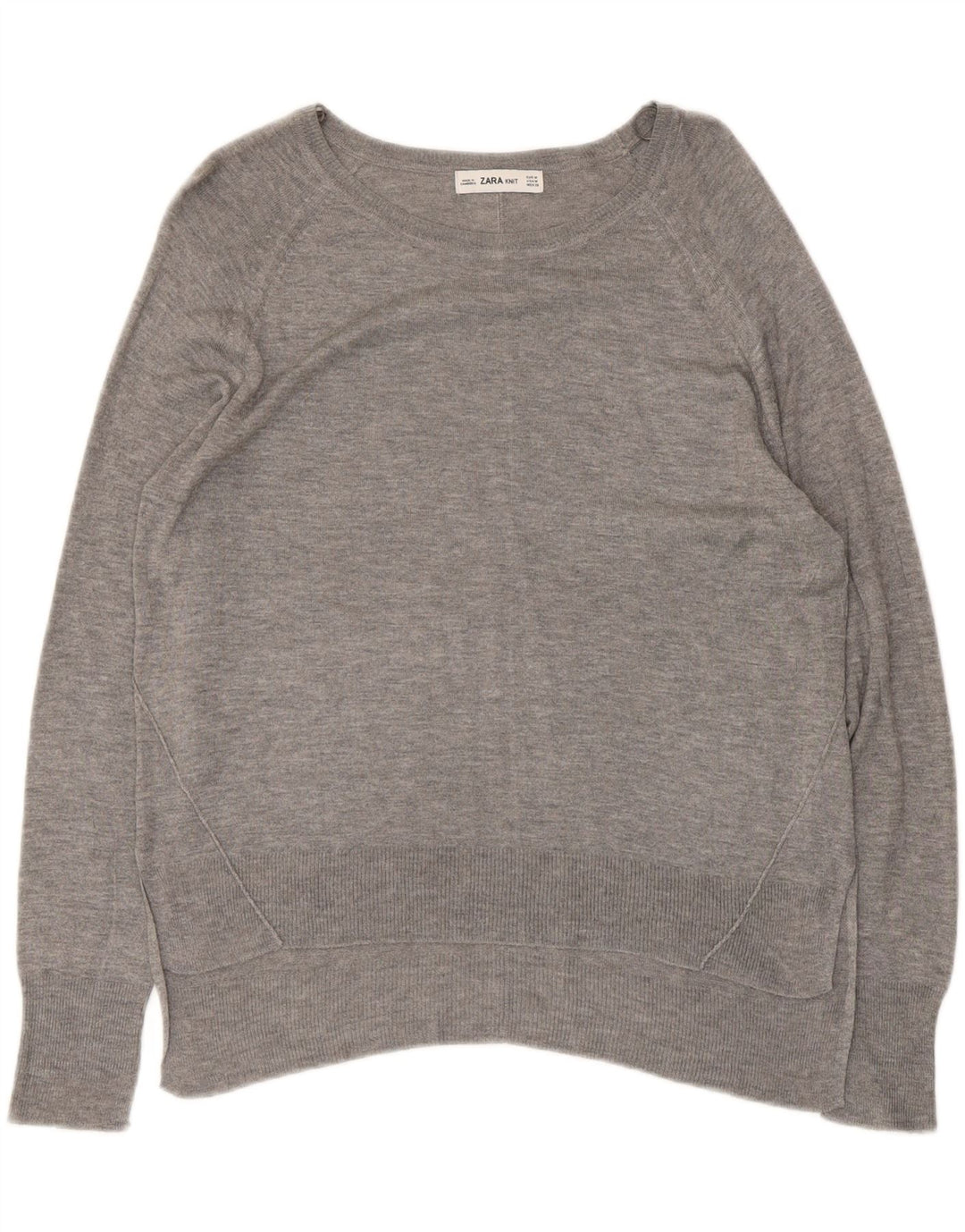 Top in camicetta da donna Zara UK 14 Grigio medio