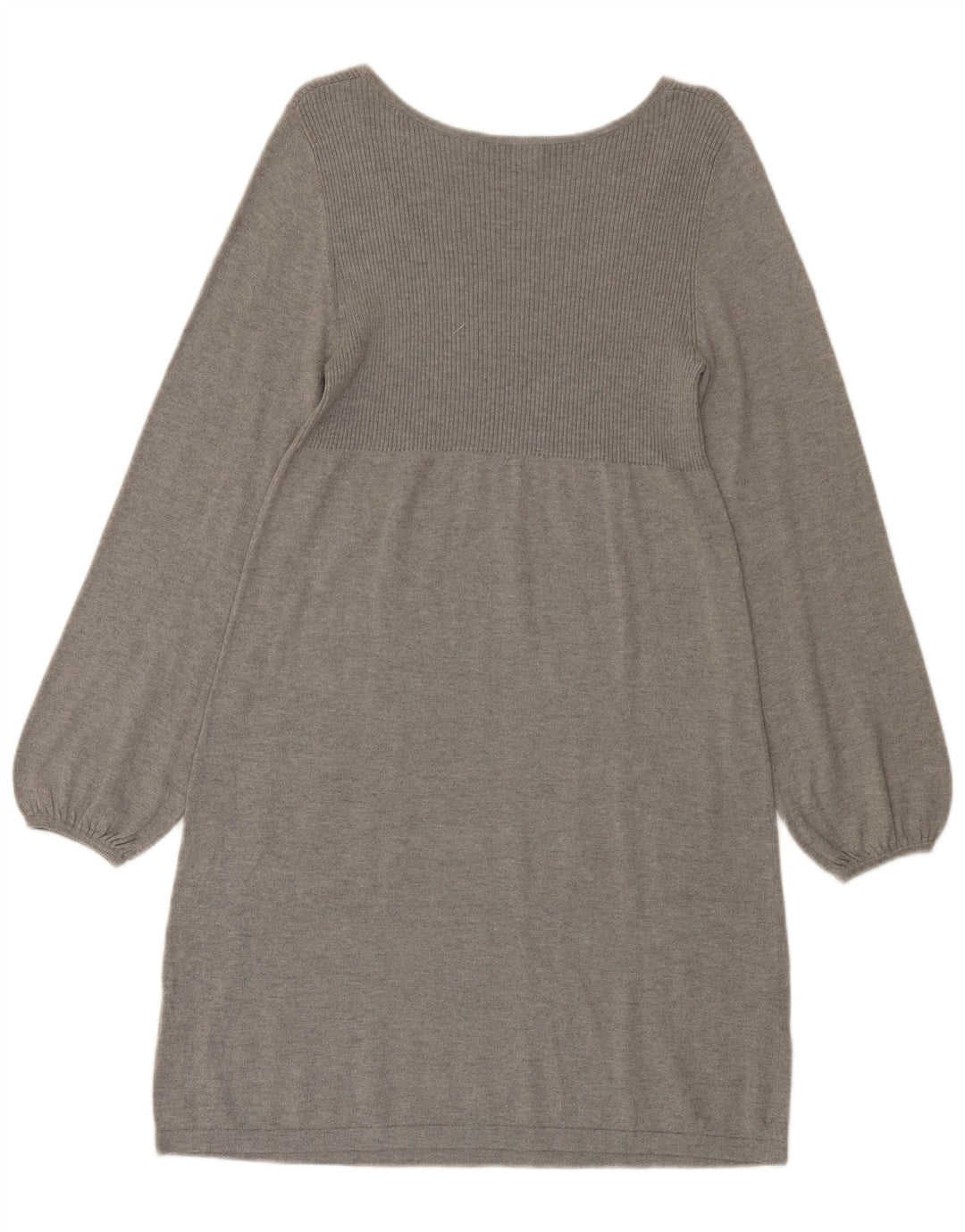 Abito maglione da donna Oasis UK 14 grande cotone grigio