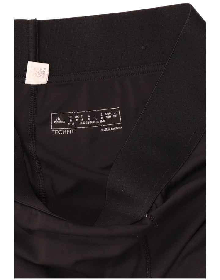 Leggings grafici Adidas Tech Fit da donna UK 12/14 medio nero