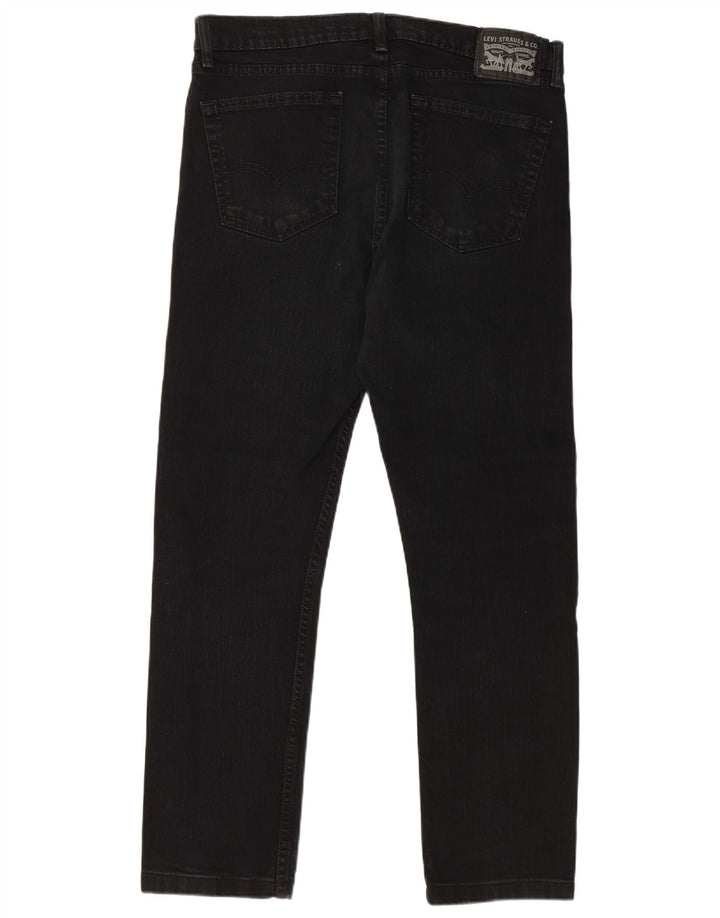 Jeans dritti da uomo LEVI'S W36 L29 cotone nero