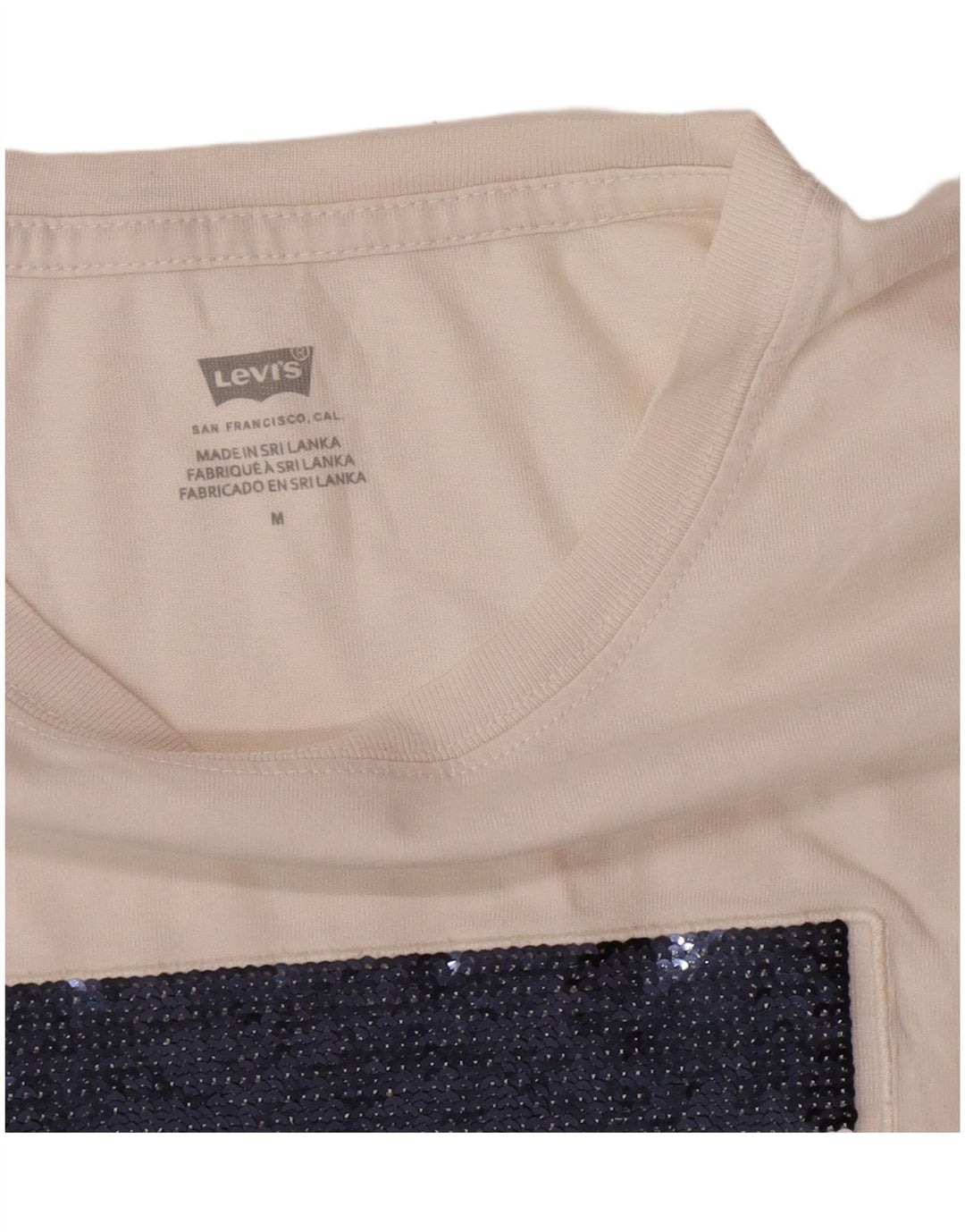 T-shirt grafica da donna Levi's Top UK 14 Medium White