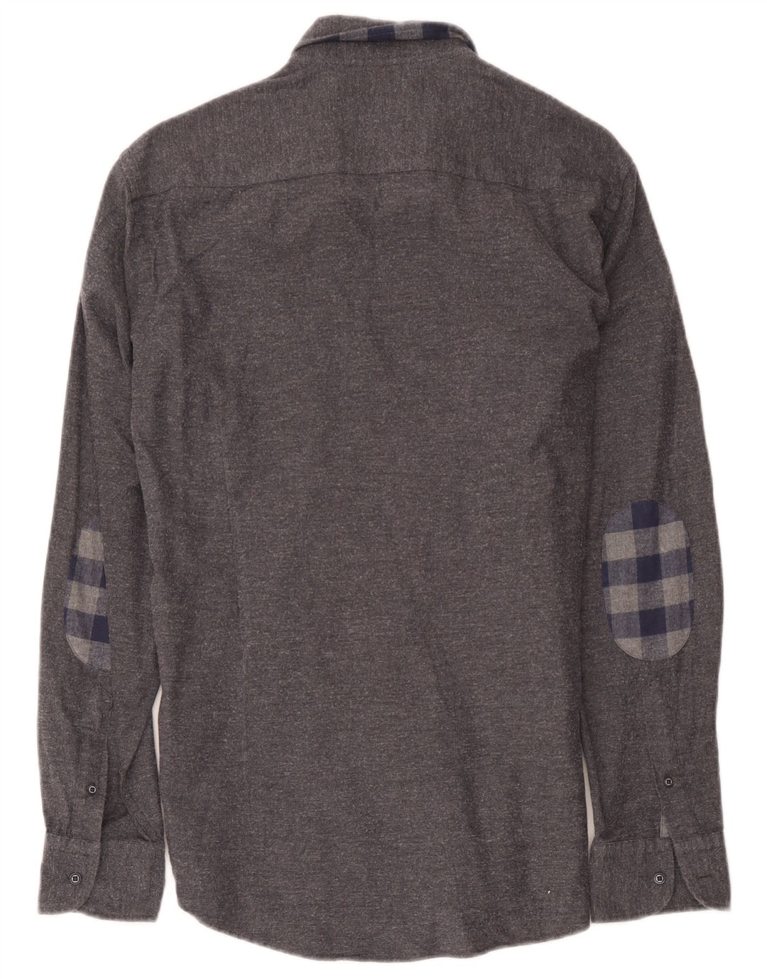 Camicia da uomo Massimo Dutti grande spina di pesce grigia