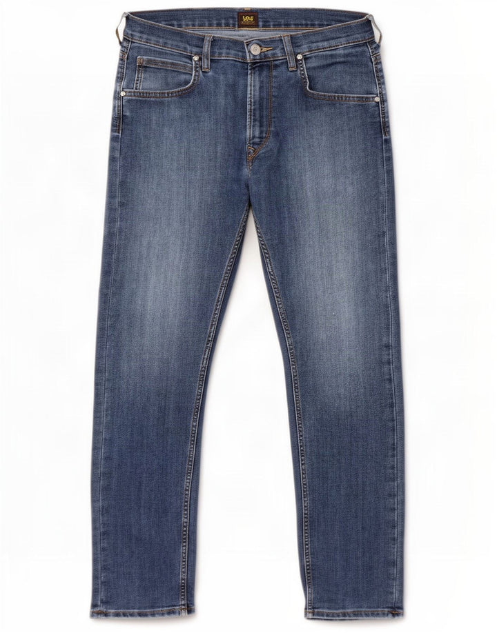 Jeans dritti da uomo Lee Daren Zip Fly W32 L30 cotone blu
