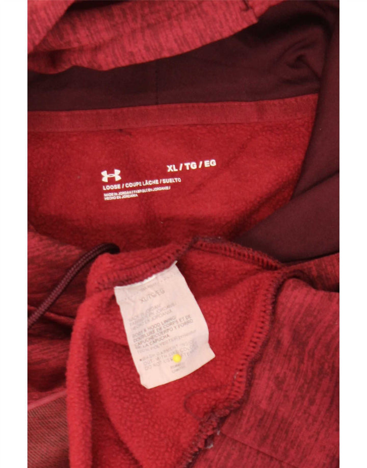 Felpa con cappuccio grafica da uomo Under Armour XL Poliestere chiazzato marrone