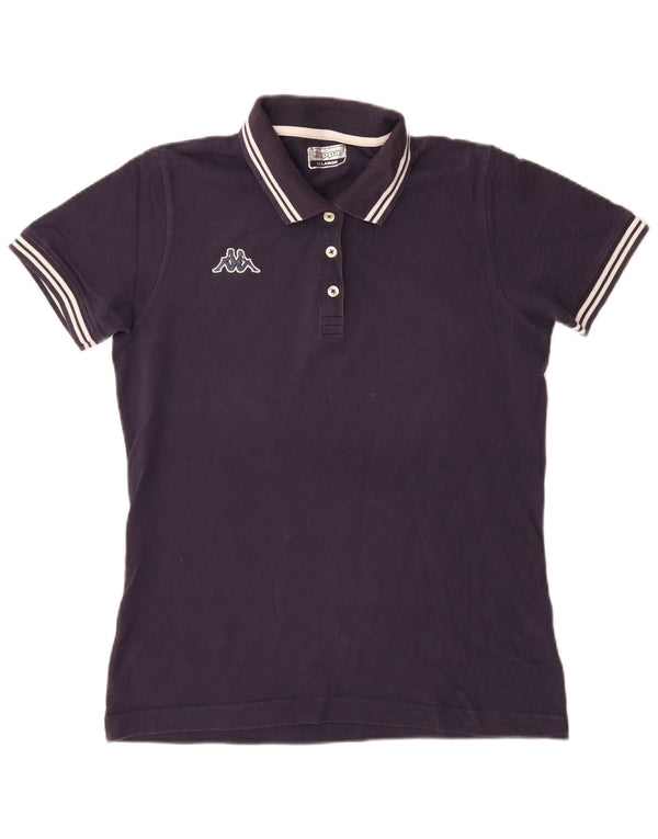 Polo Kappa da donna slim 2XL a righe blu navy