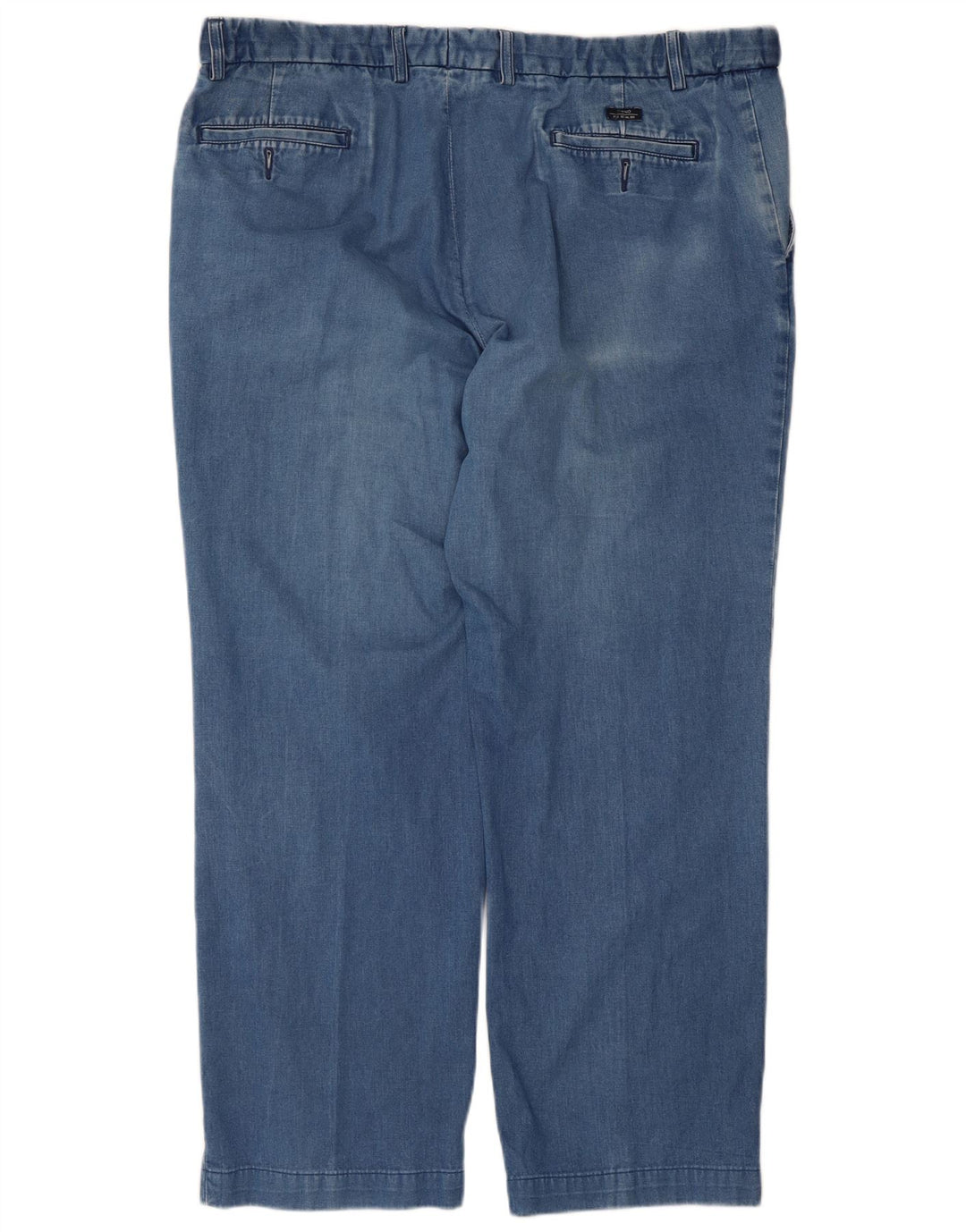Jeans dritti da uomo Marks & Spencer Blue Harbour W42 L28 cotone blu