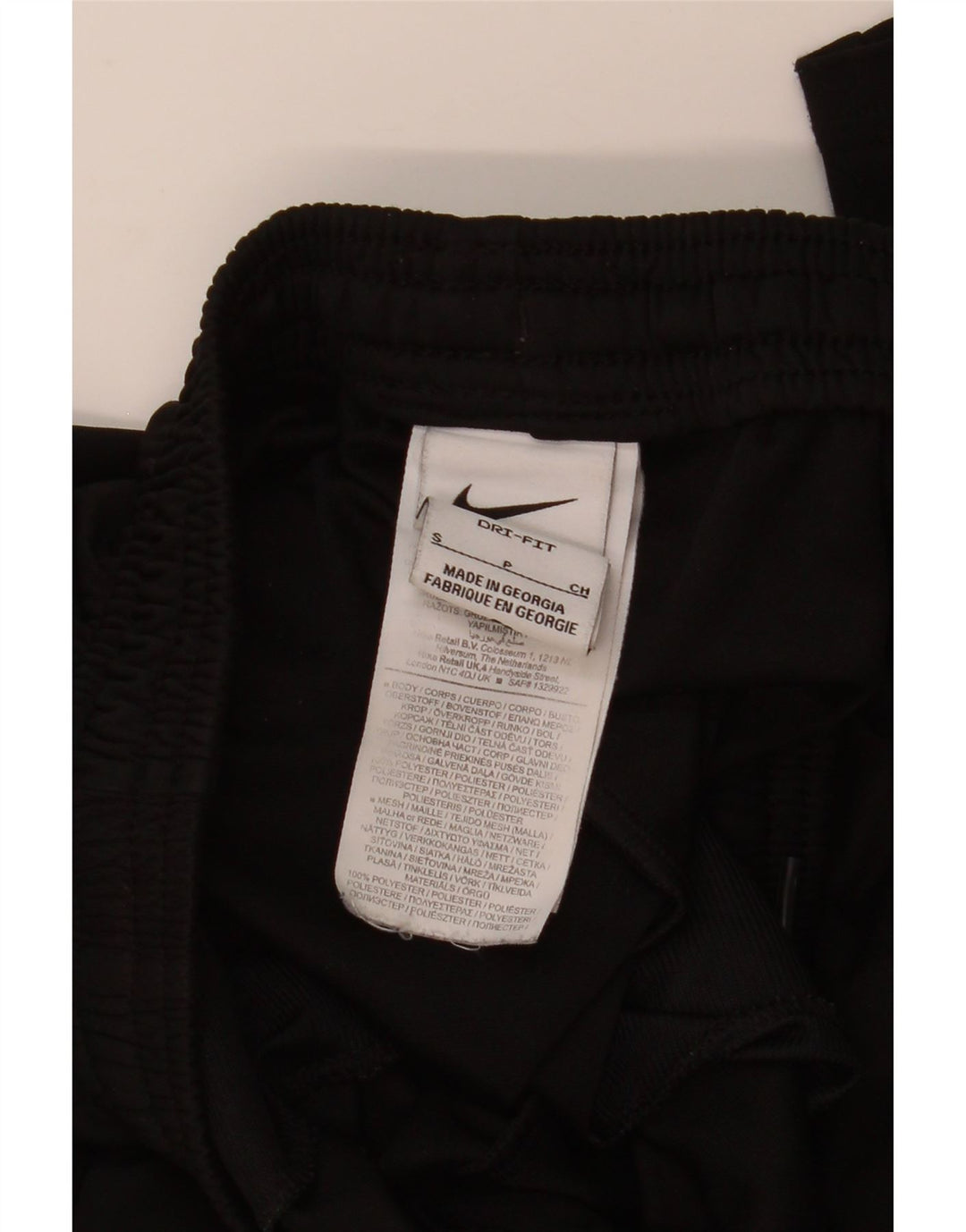 Pantaloni da tuta Nike Dri Fit da uomo piccoli in poliestere nero