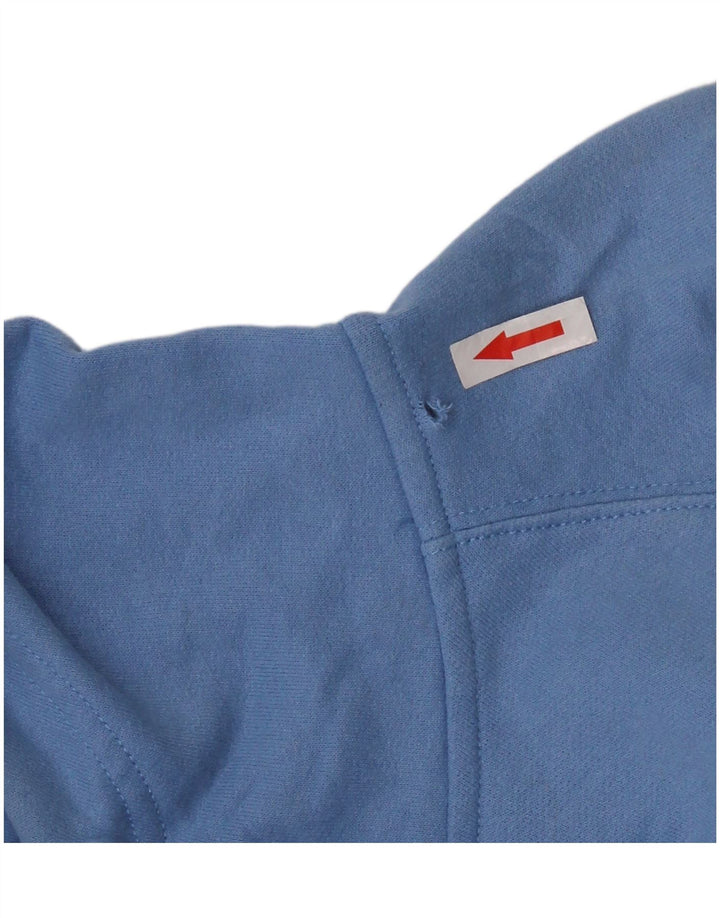 Maglione con cappuccio grafico da uomo Champion Blu medio