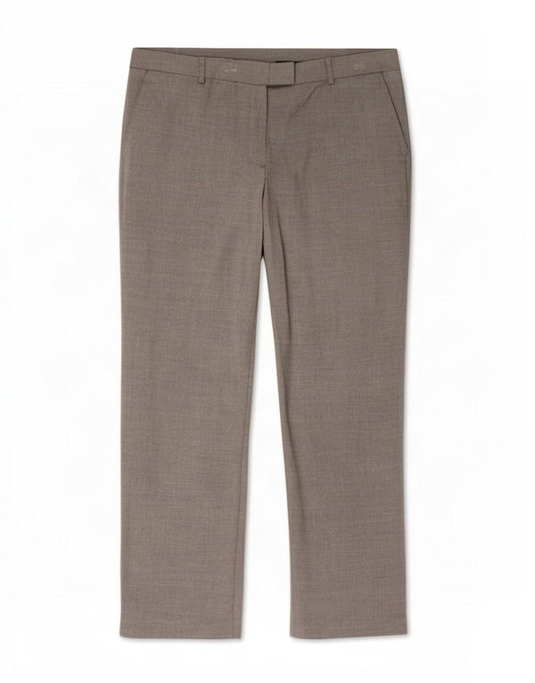 Pantaloni da abito dritti da donna Marks & Spencer UK 16 Large W36 L29 Grigio