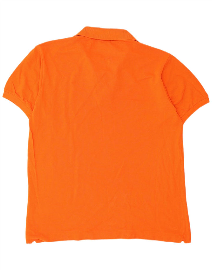 Polo da uomo Lacoste taglia 4, cotone arancione medio