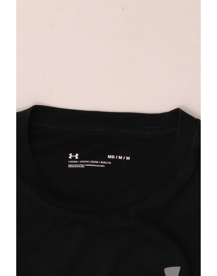 Maglietta grafica da uomo Under Armour Top medio nero sportivo