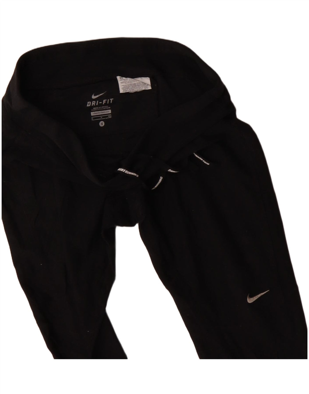 Pantaloni da tuta Nike Dri Fit da donna UK 10 Small Nero Poliestere