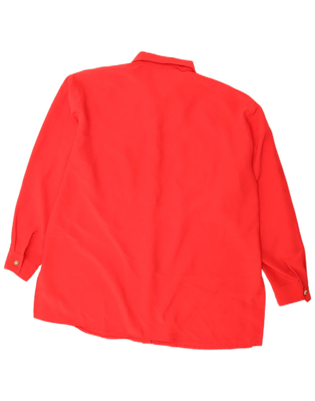PRIMAVERA FIRENZE Womens Shirt Blouse UK 18 XL Red Polyester
