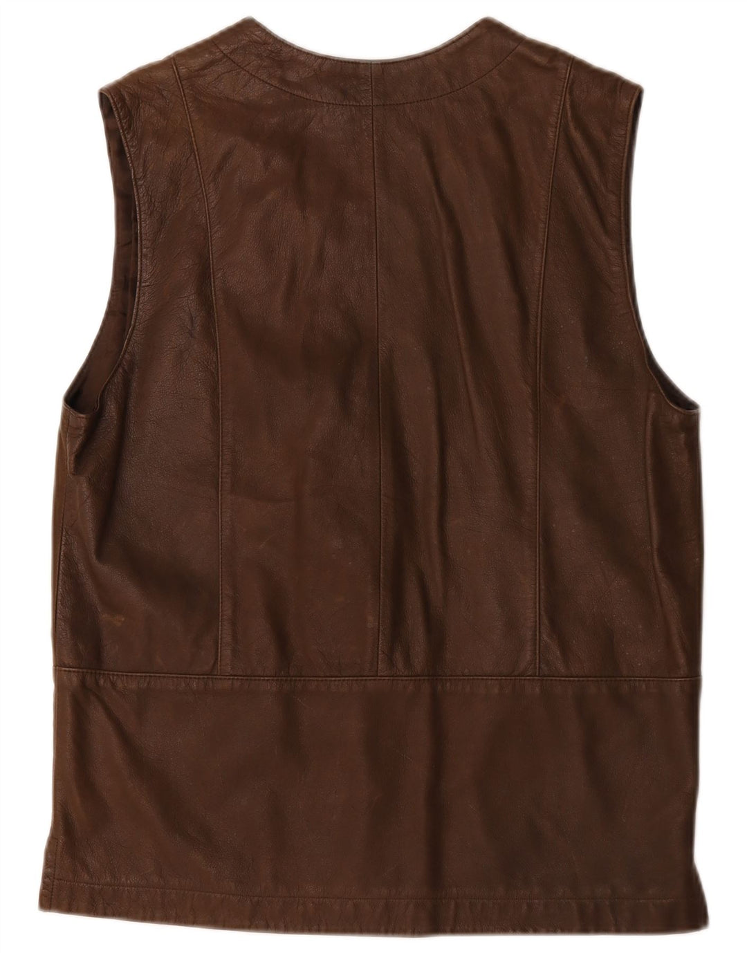 Gilet in pelle da donna Roxy EU 38 in pelle marrone medio