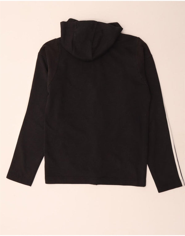 Maglione con cappuccio e zip Adidas Aeroready da uomo piccolo in cotone nero