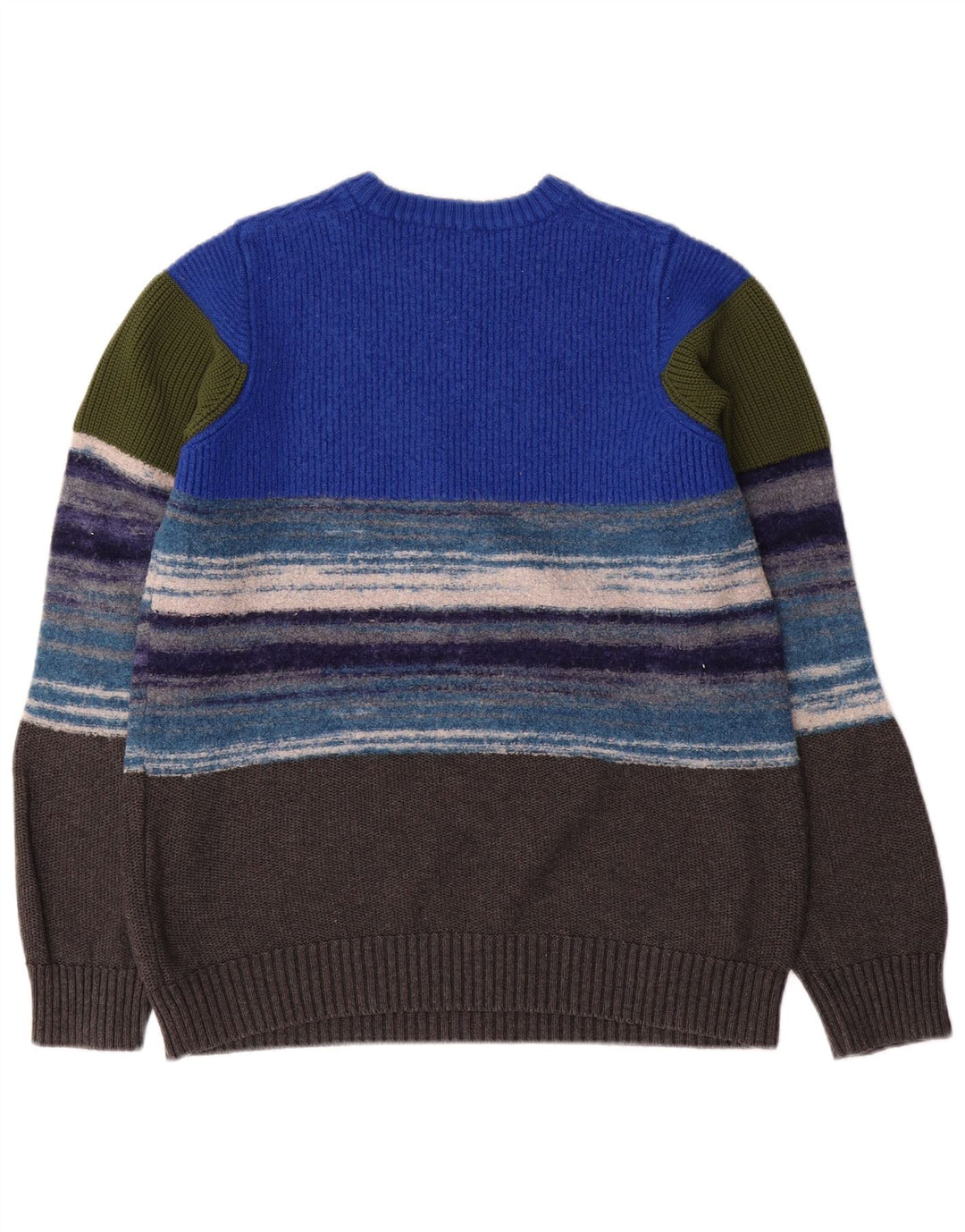 Maglione maglione girocollo da donna Diesel UK 14 a righe grandi multicolori