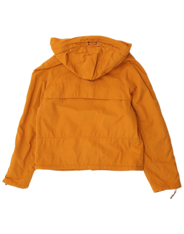 Giacca a vento vestibilità ampia con cappuccio da donna Zara UK 6 XS poliestere giallo