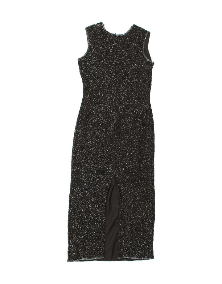 WALLIS Womens Sleeveless Maxi Dress UK 10 Small Black Polyester Vintage Wallis and Second-Hand Wallis from Messina Hembry 