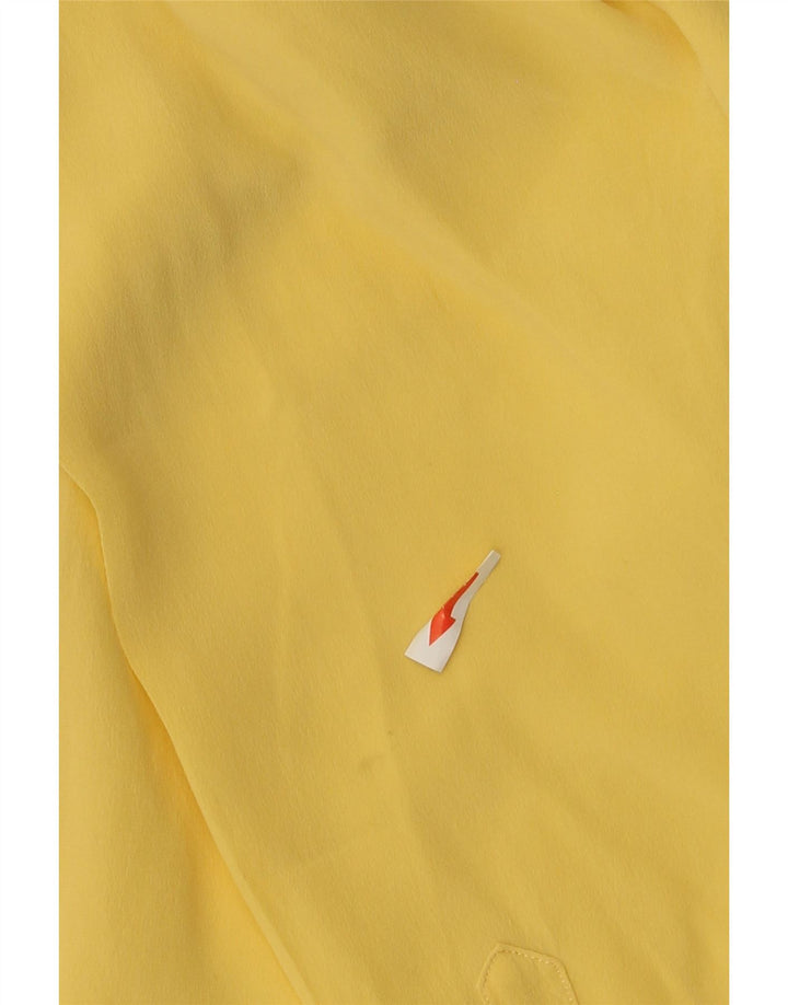 Camicia vintage da donna IT 50 XL in seta gialla