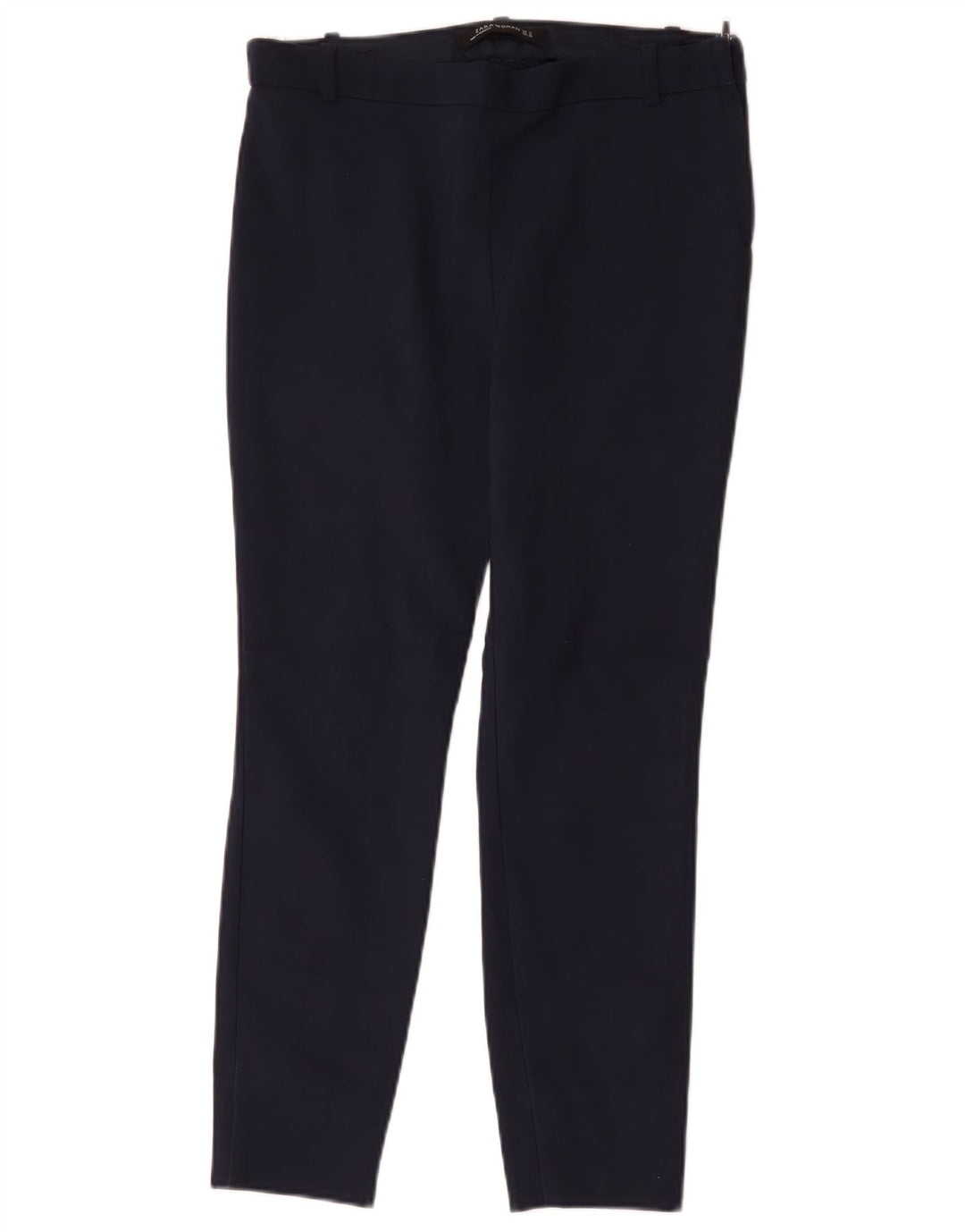Pantaloni casual slim da donna Zara medi W28 L26 blu navy