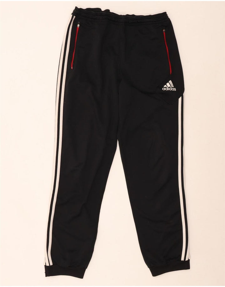 Pantaloni da tuta da uomo ADIDAS Joggers UK 44/46 Large Nero Poliestere