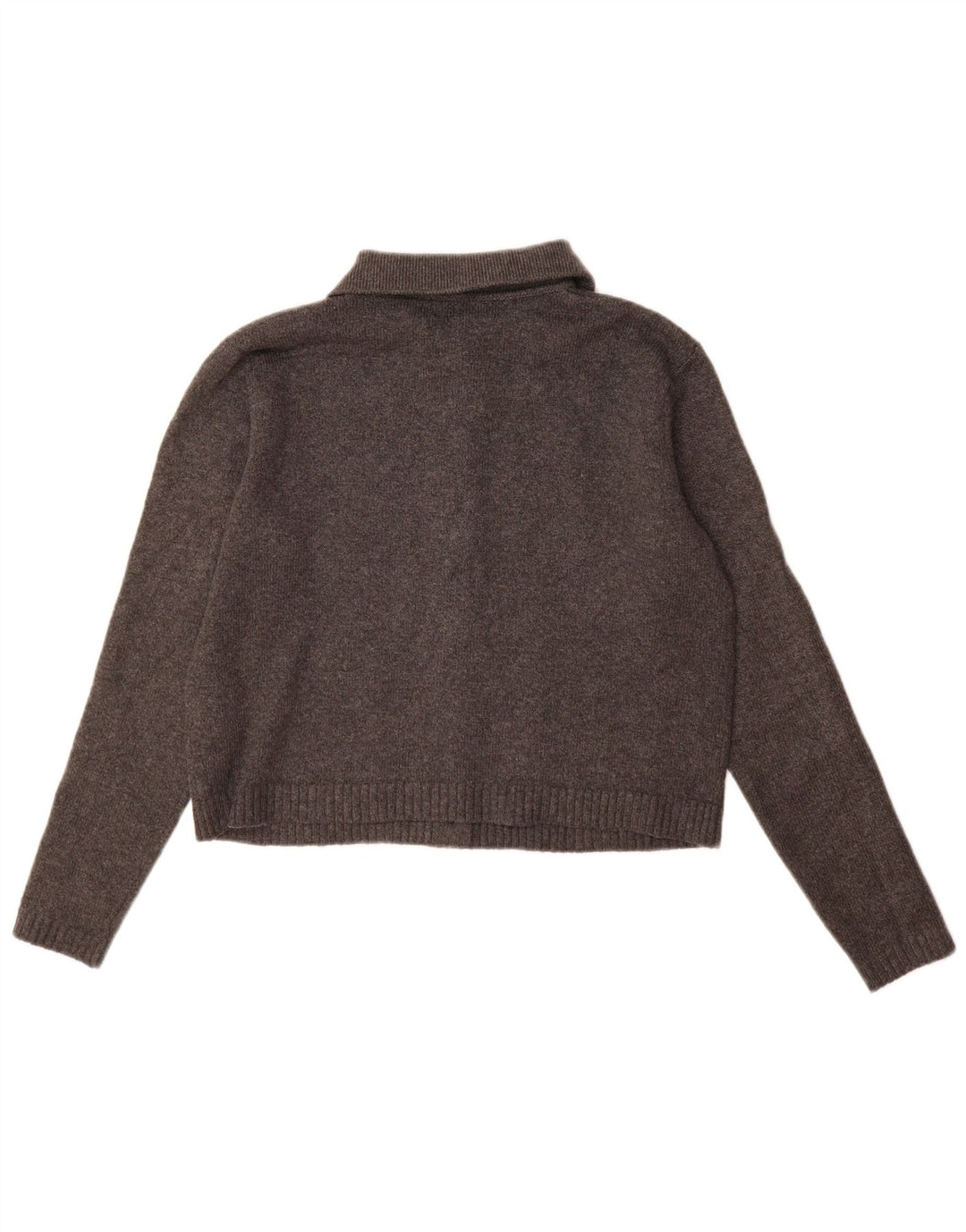 Maglione cardigan da donna Marks & Spencer UK 10 piccolo poliestere grigio