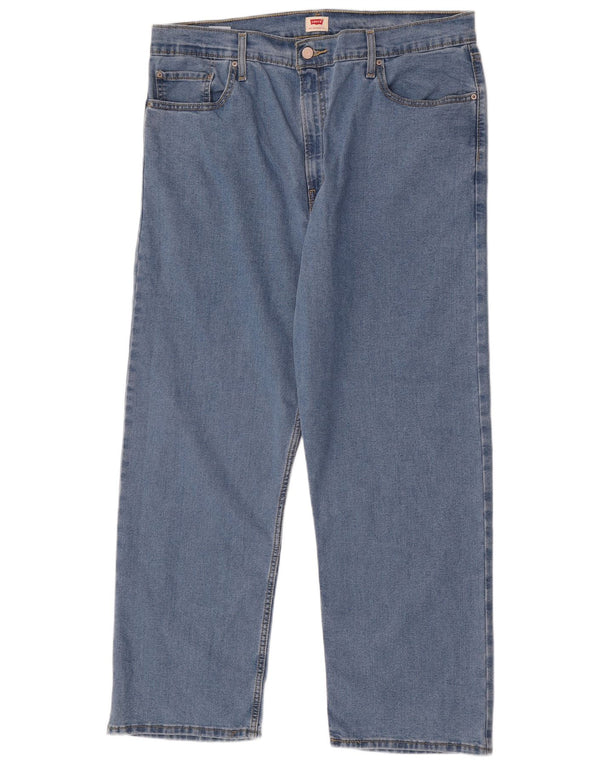 Jeans dritti da uomo Levi's W34 L28 cotone blu