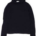 Maglione maglione a collo alto da donna Hobbs UK 12 lana blu navy medio