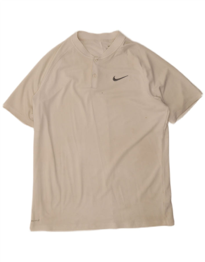 T-shirt da uomo Nike Top grande bianca in poliestere