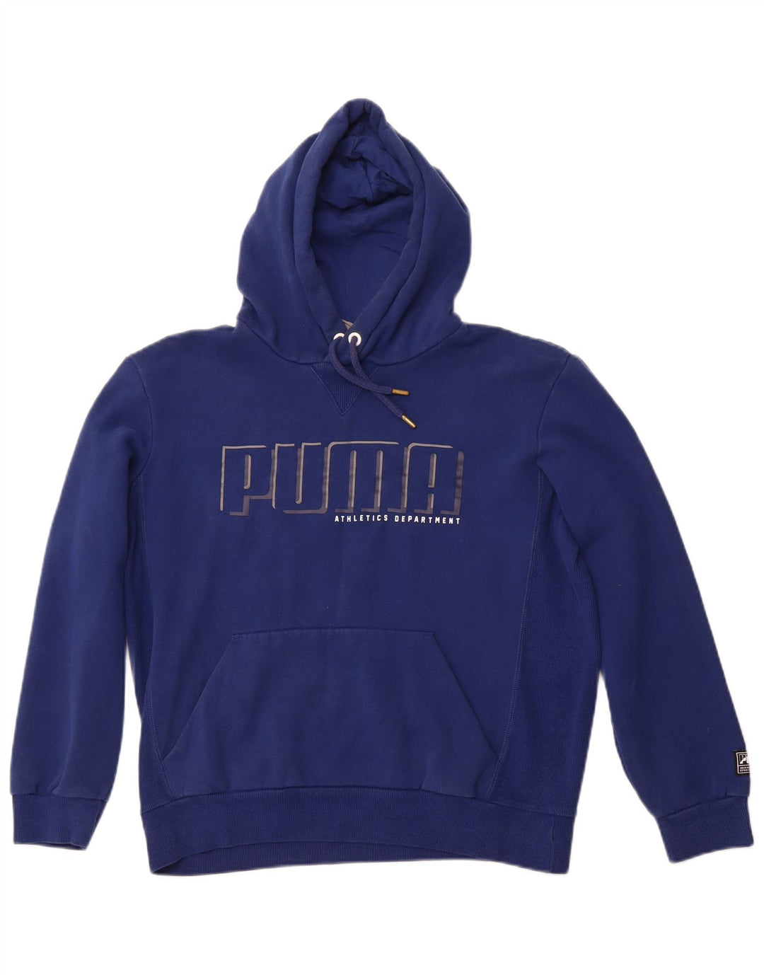 Felpa con cappuccio grafica PUMA da uomo medio blu navy