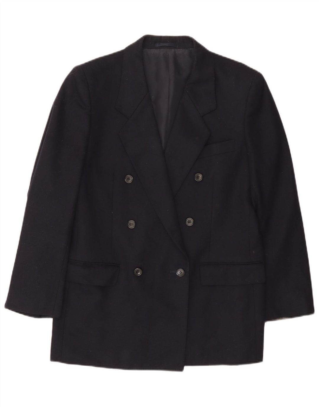 Giacca blazer doppiopetto da uomo Aquascutum UK 36 piccola blu navy