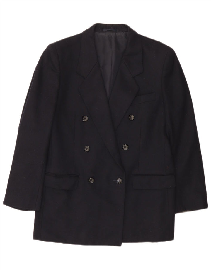 Giacca blazer doppiopetto da uomo Aquascutum UK 36 piccola blu navy