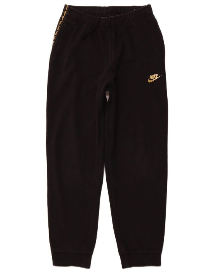 Pantaloni da tuta con grafica NIKE da ragazza, pantaloni da jogging, 13-14 anni, XL, cotone nero
