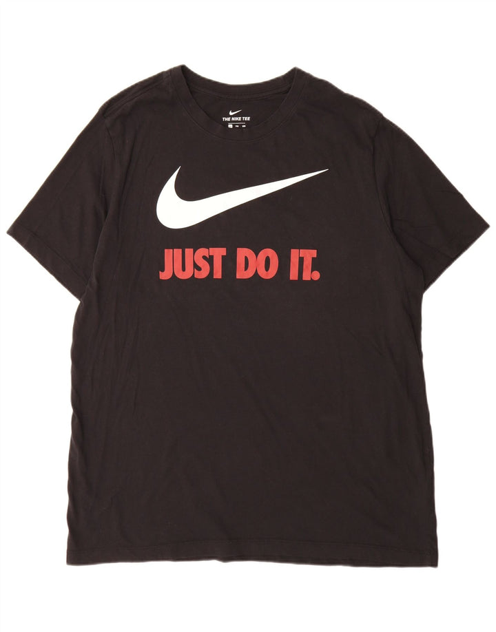 T-shirt grafica da uomo Nike Top 2XL cotone nero