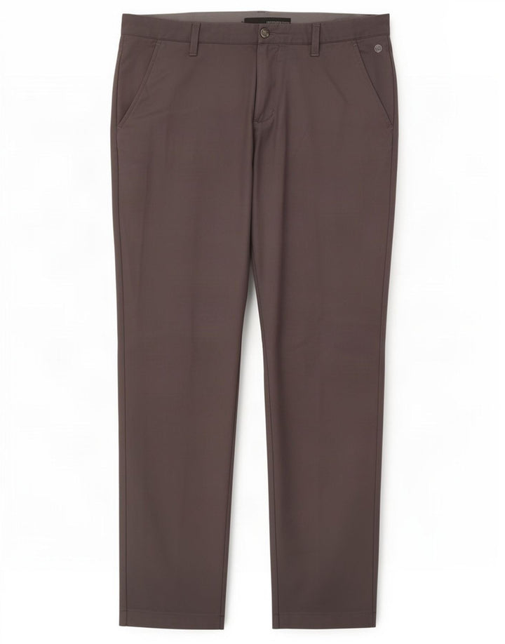 Pantaloni chino dritti da uomo Adidas W32 L30 poliestere grigio