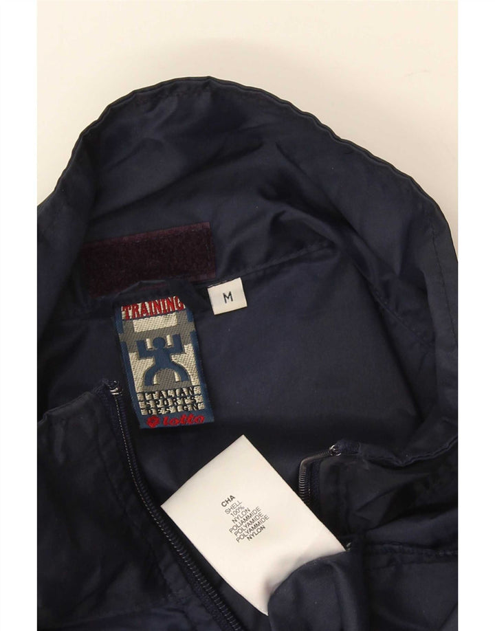 Giacca antipioggia da uomo Lotto UK 38 nylon color block blu navy medio