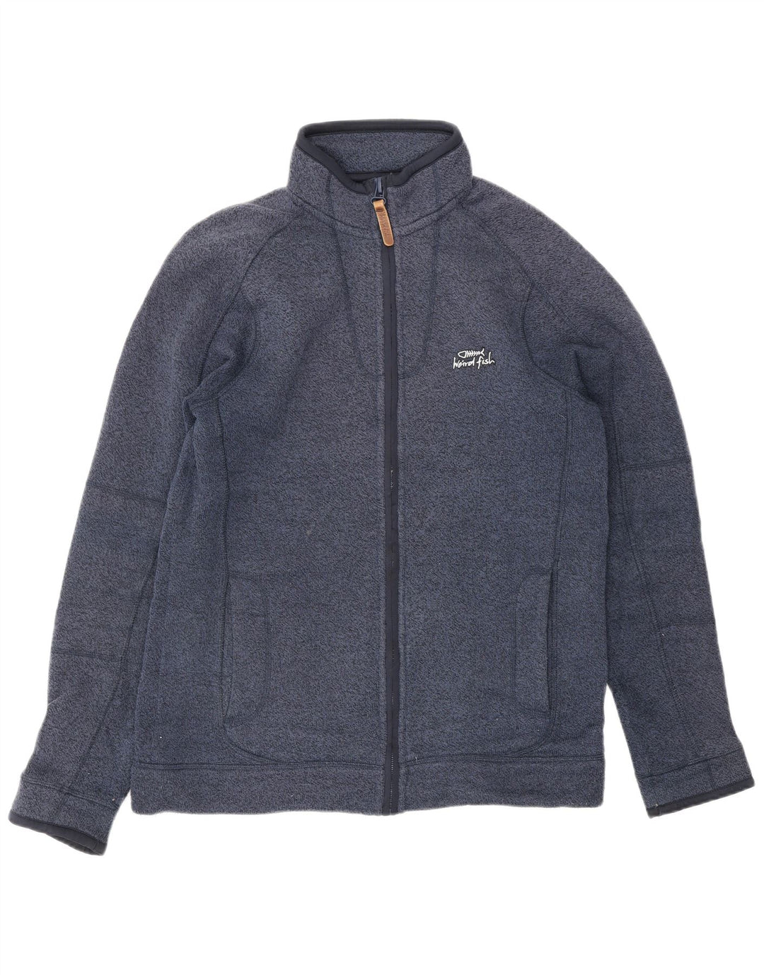 WEIRD FISH Giacca da tuta da uomo piccola in poliestere blu navy