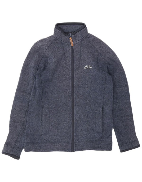 WEIRD FISH Giacca da tuta da uomo piccola in poliestere blu navy