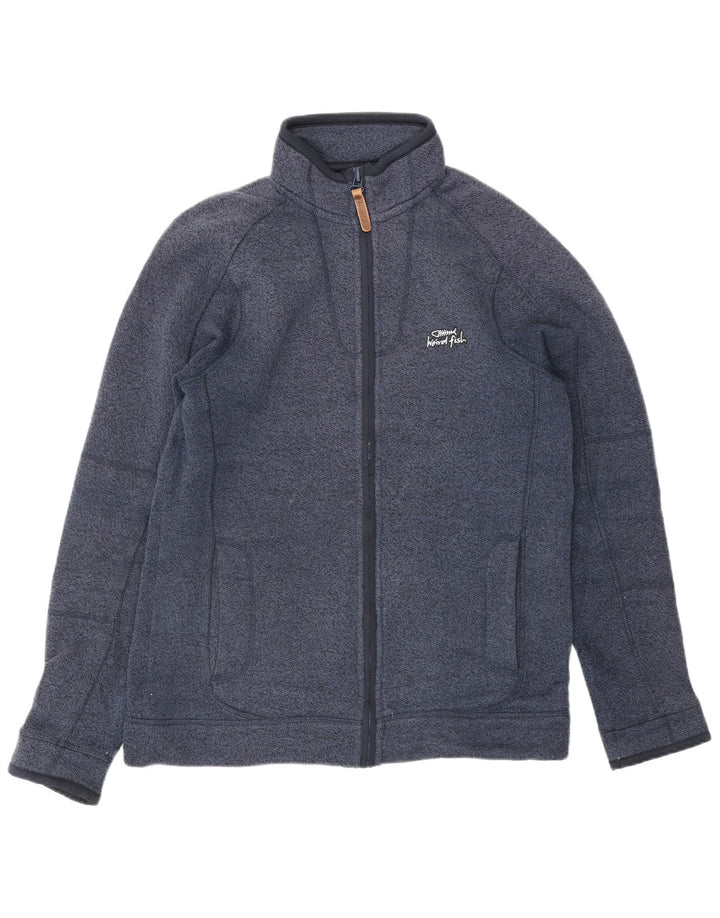 WEIRD FISH Giacca da tuta da uomo piccola in poliestere blu navy