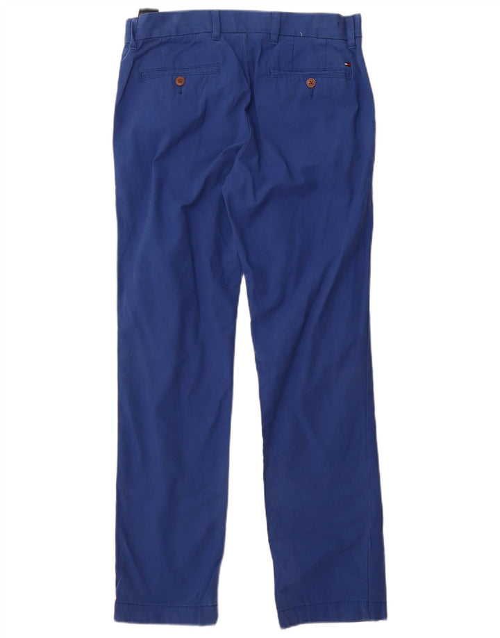 Pantaloni chino su misura da uomo Tommy Hilfiger W30 L30 in cotone blu