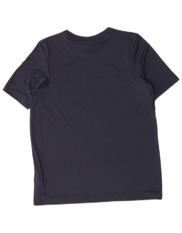T-shirt grafica Nike da ragazzo Dri Fit Top 13-14 anni XL blu navy poliestere