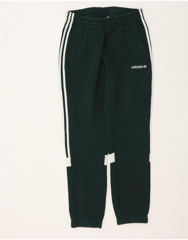Pantaloni da tuta grafica da uomo Adidas Joggers in cotone verde medio