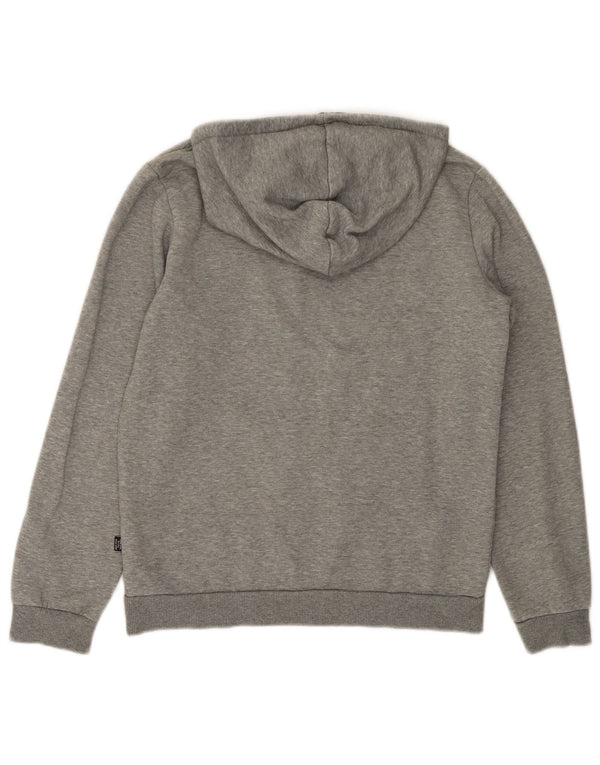 Felpa con cappuccio grafica PUMA da bambino 13-14 anni in cotone grigio