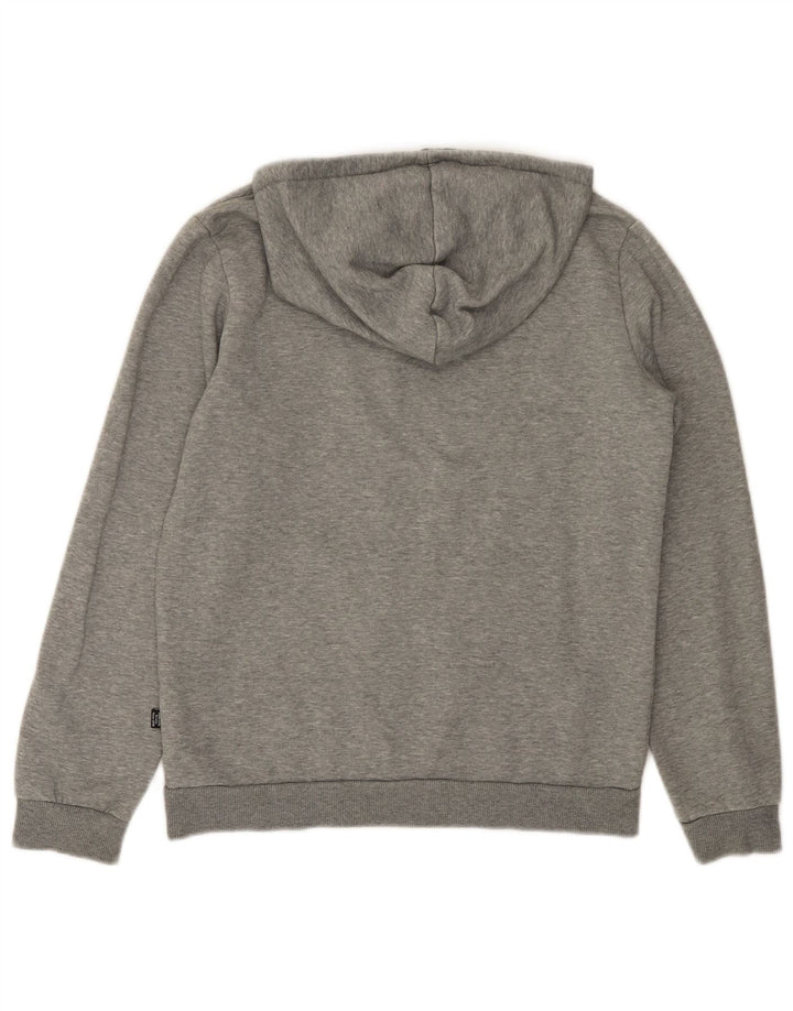 Felpa con cappuccio grafica PUMA da bambino 13-14 anni in cotone grigio