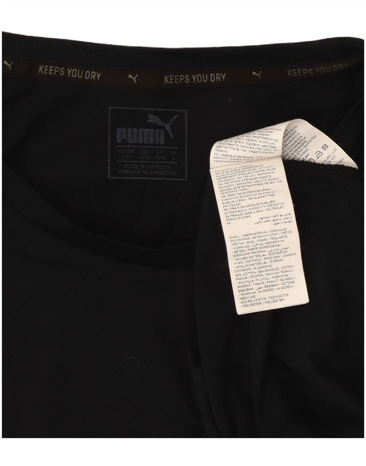 T-shirt da uomo Puma Top Small in cotone nero