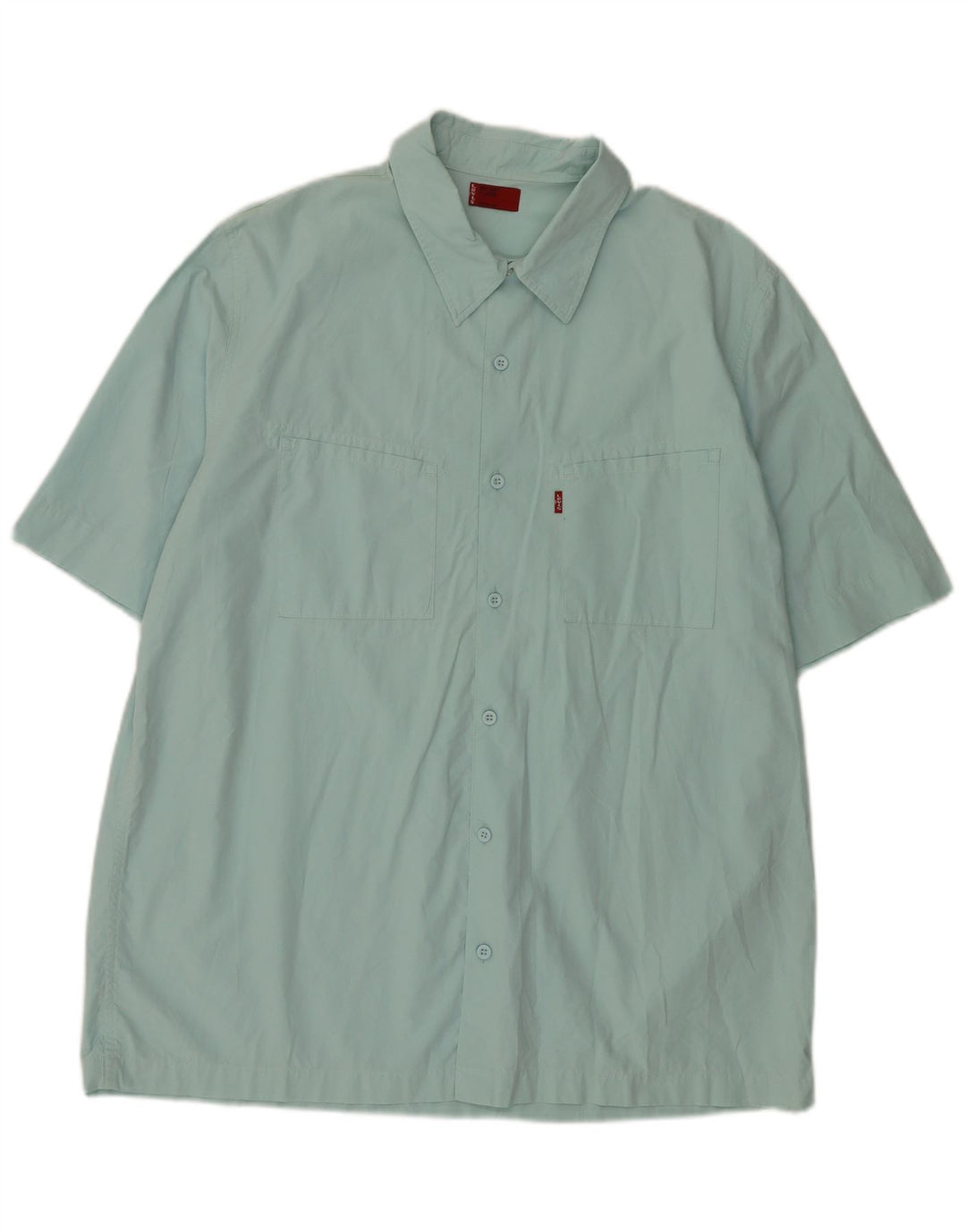 Camicia a maniche corte da uomo Levi's XL in cotone blu