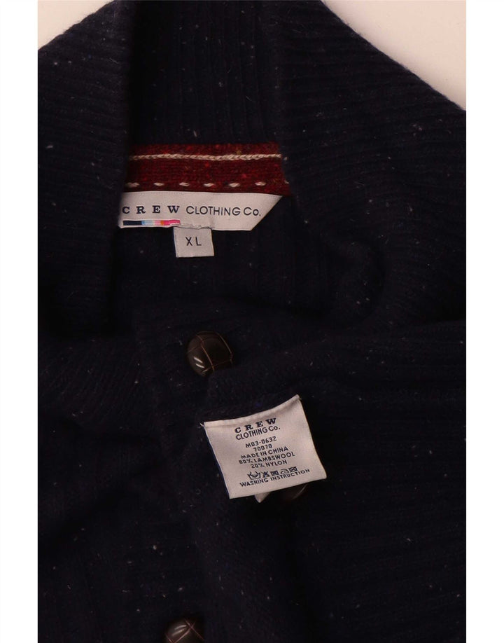 Crew Clothing Maglione da uomo con collo a bottoni XL Blu navy screziato