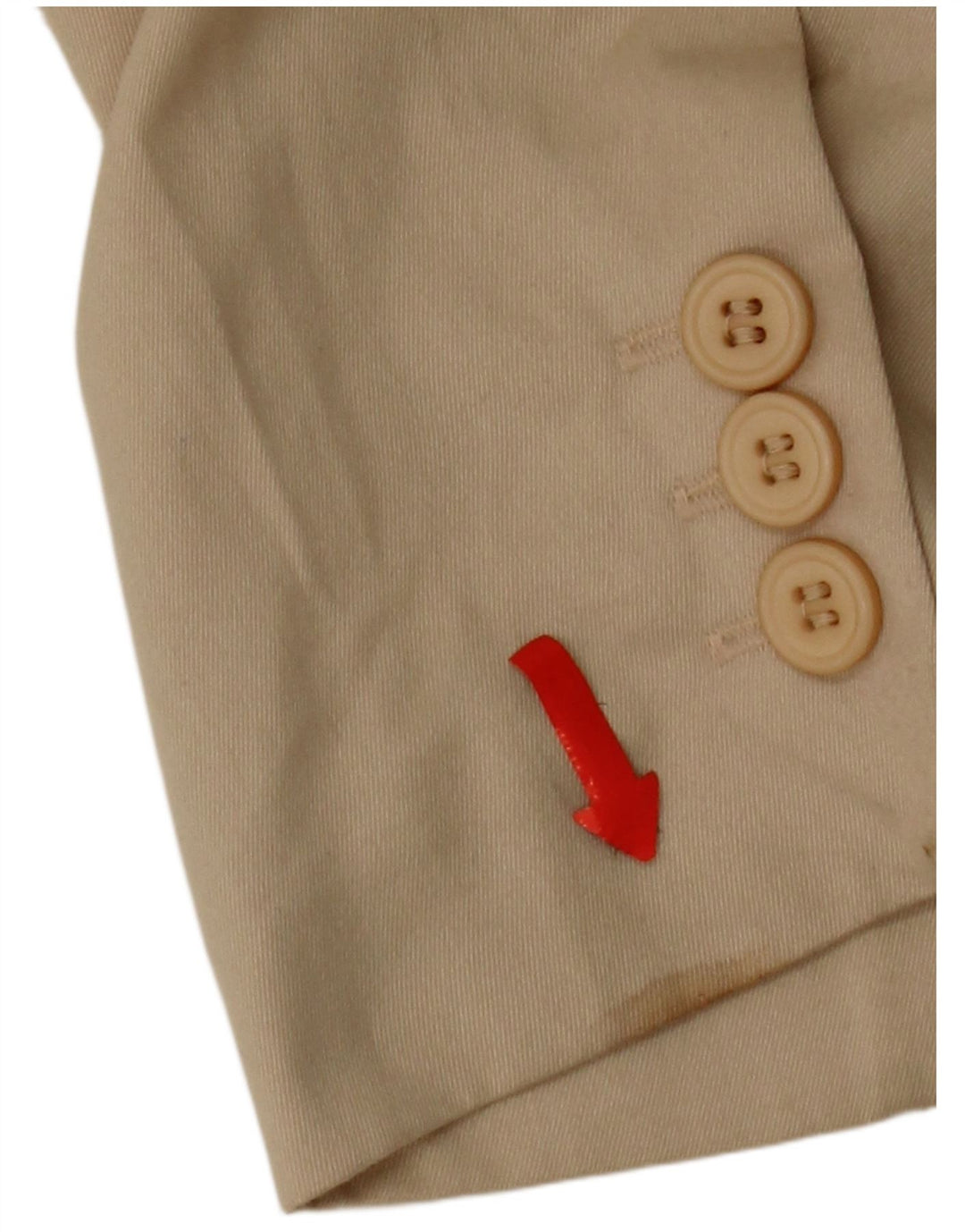 Giacca blazer da donna a 2 bottoni Balloon UK 18 XL Cotone beige