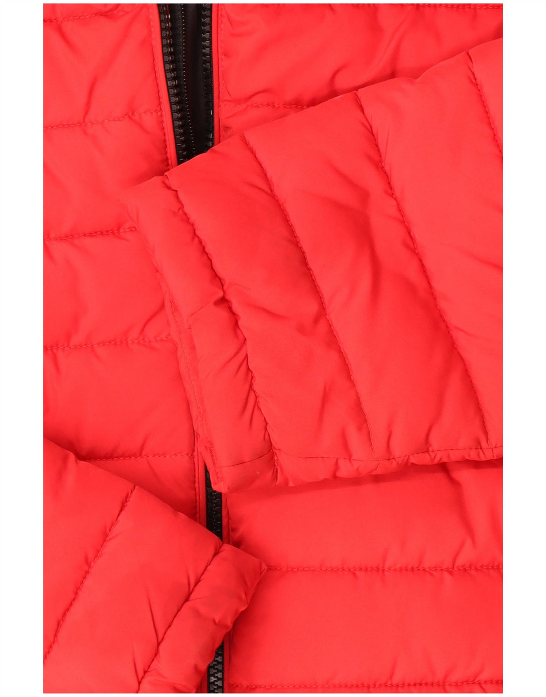 Giacca imbottita con cappuccio da uomo Superdry UK 40 Large rossa in poliestere